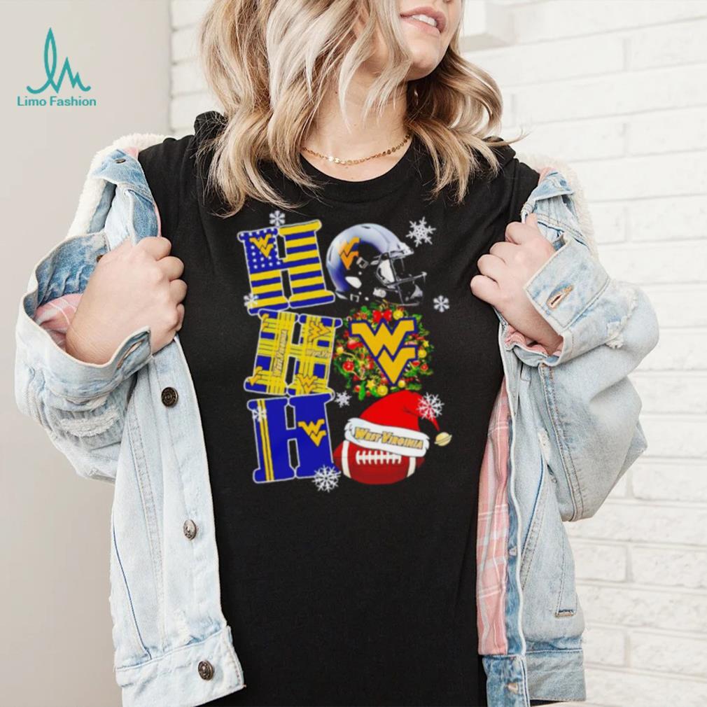 West Virginia Mountaineers NCAA ho ho ho Christmas shirt West Virginia Mountaineers NCAA ho ho ho Christmas shirt