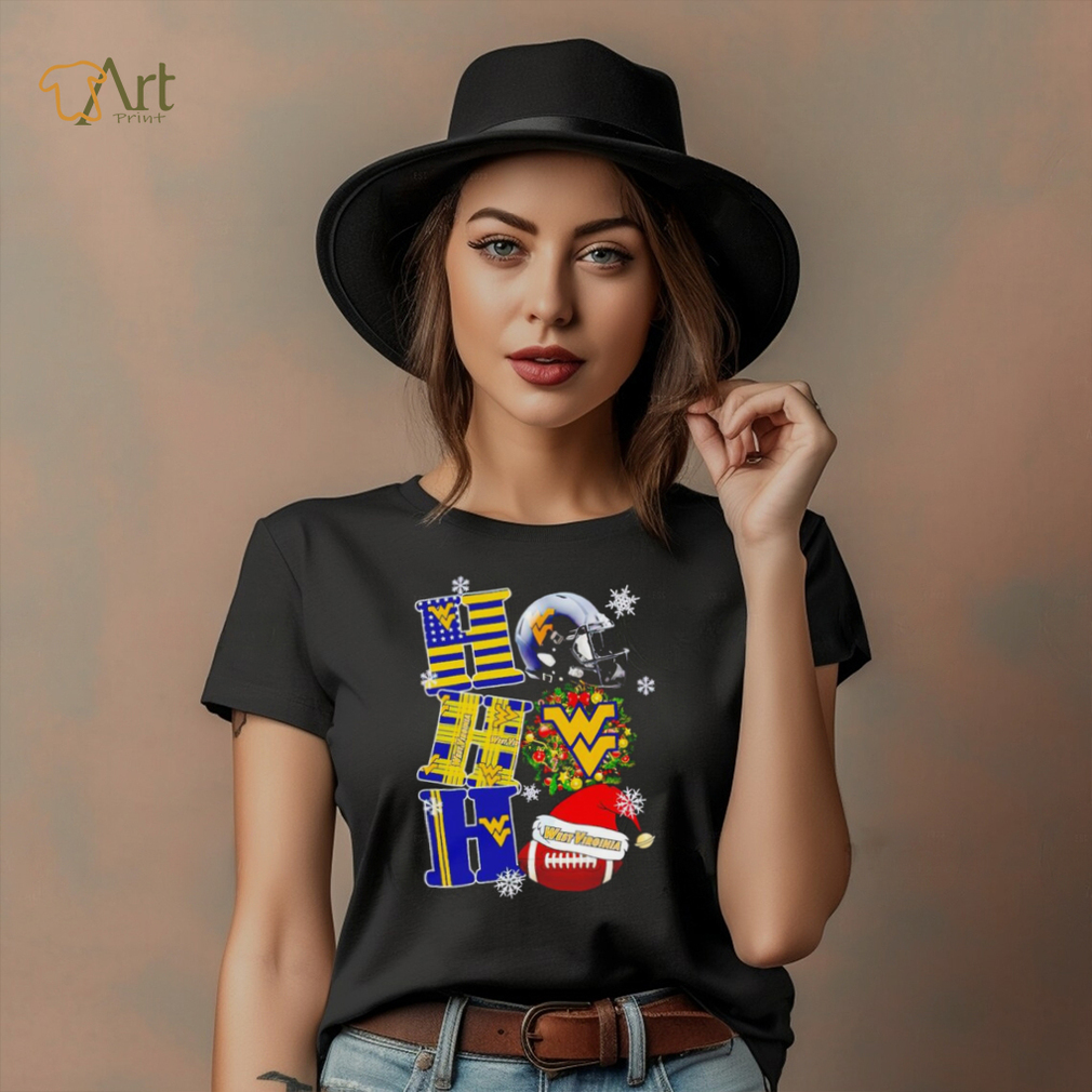 West Virginia Mountaineers NCAA ho ho ho Christmas shirt West Virginia Mountaineers NCAA ho ho ho Christmas shirt