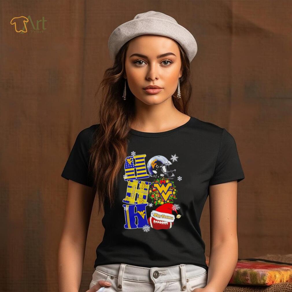 West Virginia Mountaineers NCAA ho ho ho Christmas shirt West Virginia Mountaineers NCAA ho ho ho Christmas shirt