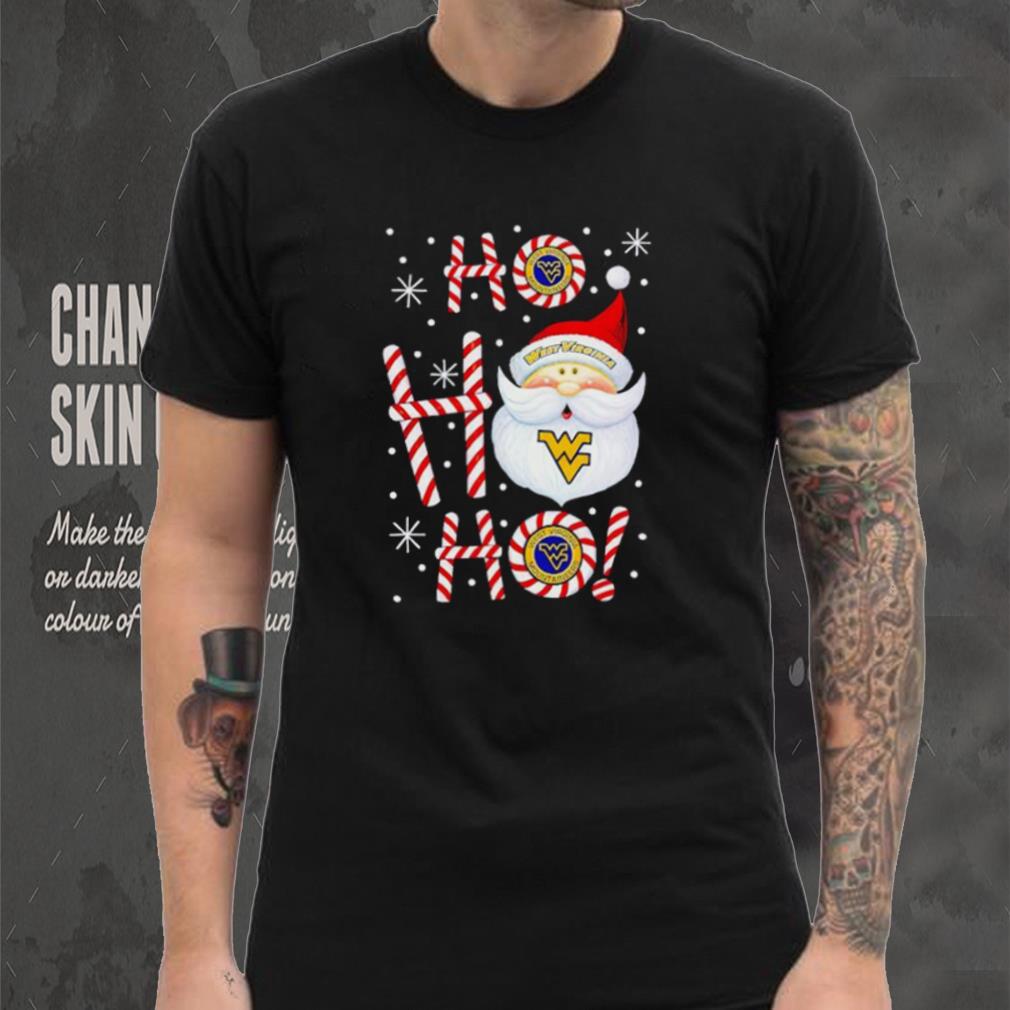 West Virginia Mountaineers Santa Claus ho ho ho shirt West Virginia Mountaineers Santa Claus ho ho ho shirt