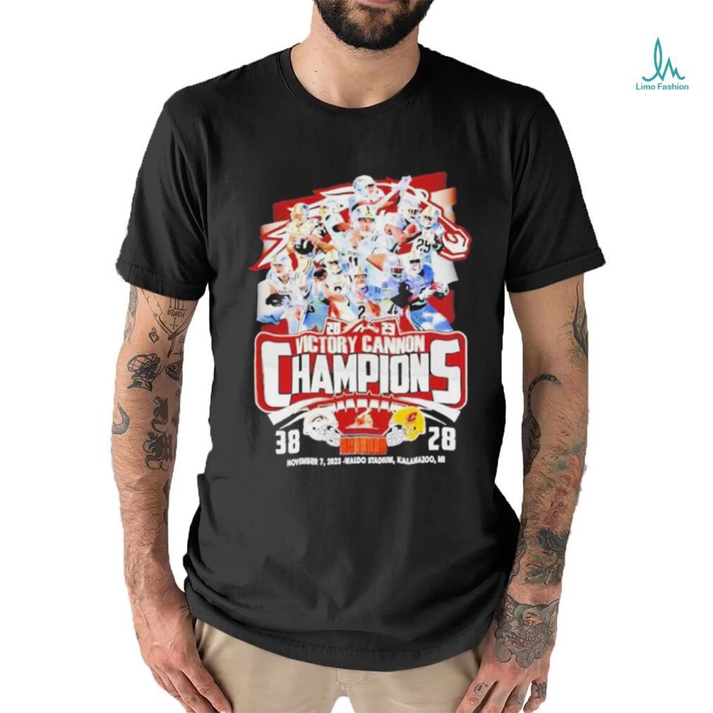 Western Michigan Broncos 2023 Victory Cannon Champions Shirt Western Michigan Broncos 2023 Victory Cannon Champions Shirt