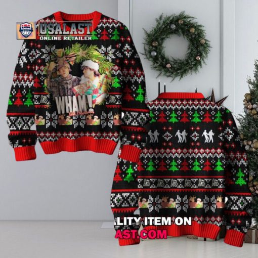 Wham English Band Ugly Christmas Sweater Jumper