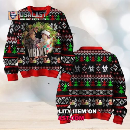 Wham English Band Ugly Christmas Sweater Jumper