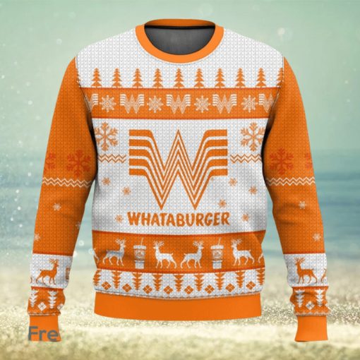 Whataburger 3D Sweater Christmas Gift Ugly Christmas Sweater