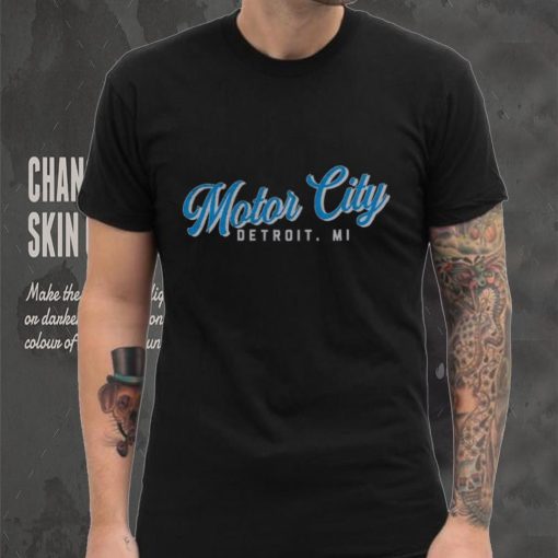 Where I’m From Detroit Motor City Script Black T Shirt