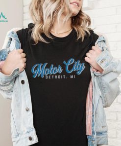 Where I'm From Detroit Motor City Script Black T Shirt