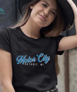 Where I'm From Detroit Motor City Script Black T Shirt