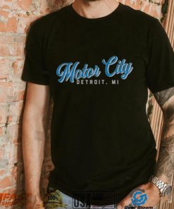 Where I'm From Detroit Motor City Script Black T Shirt