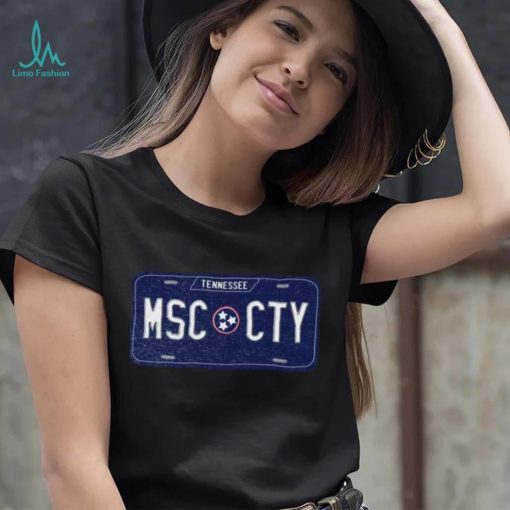 Where I’m From Nashville Music License Plate T Shirt
