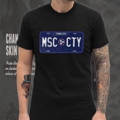 Where I’m From Nashville Music License Plate T Shirt