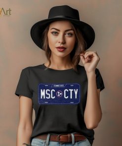 Where I'm From Nashville Music License Plate T Shirt
