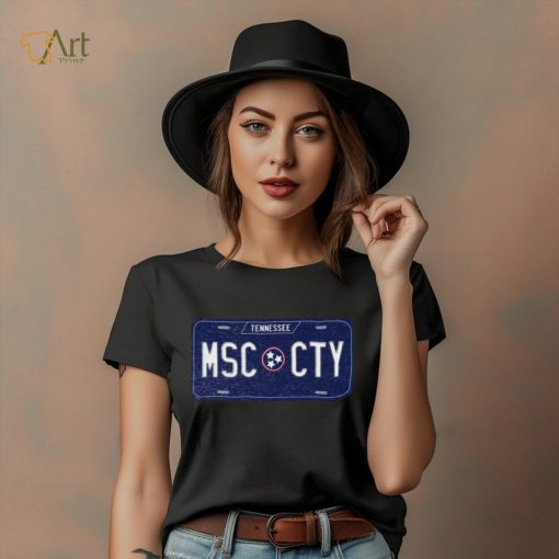 Where I’m From Nashville Music License Plate T Shirt