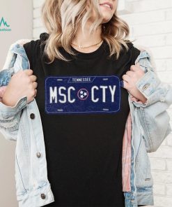 Where I'm From Nashville Music License Plate T Shirt