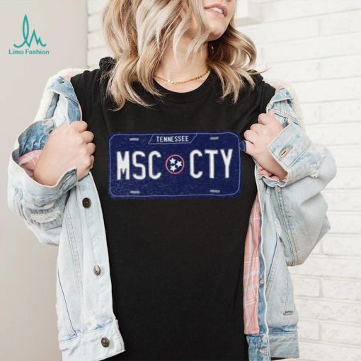 Where I’m From Nashville Music License Plate T Shirt