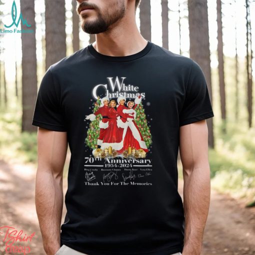 White Christmas 70th Anniversary 1954 – 2024 Thank You For The Memories T Shirt