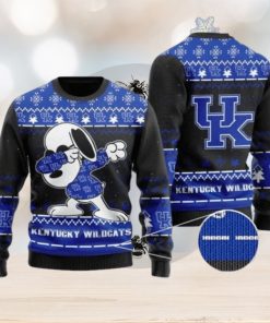 Wildcats Snoopy Dabbing Knitted Ugly Christmas Sweater