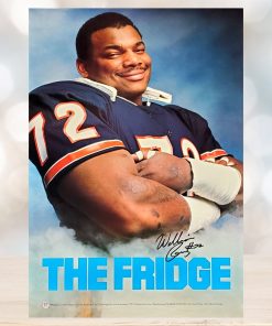 William Perry The Fridge Chicago Bears Nfl Football Vintage Original Poster