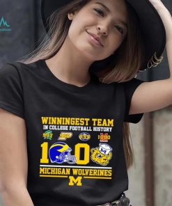 Winningest team in College football history 1000 Michigan Wolverines shirt