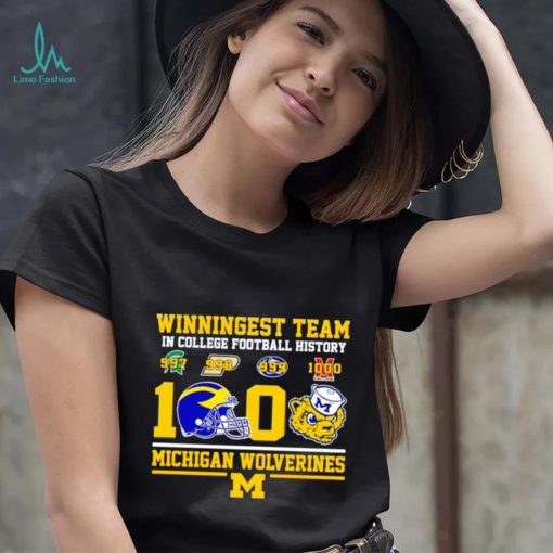 Winningest team in College football history 1000 Michigan Wolverines shirt