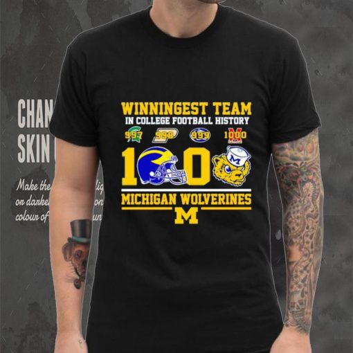 Winningest team in College football history 1000 Michigan Wolverines shirt