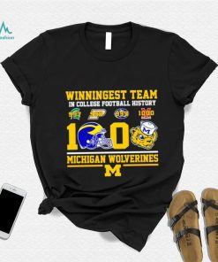 Winningest team in College football history 1000 Michigan Wolverines shirt