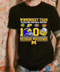 Winningest team in College football history 1000 Michigan Wolverines shirt