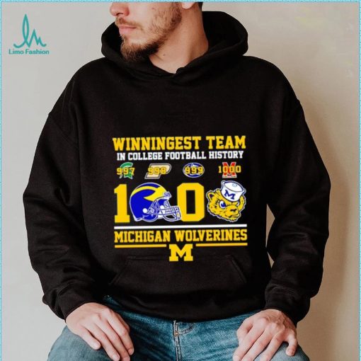 Winningest team in College football history 1000 Michigan Wolverines shirt