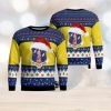 Very Ugly Snowman On Blue Pattern Christmas Unisex Ugly Sweater