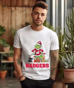 Wisconsin Badgers Grinch and Max dog funny Christmas shirt