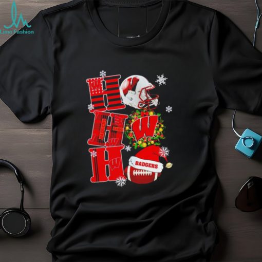 Wisconsin Badgers NCAA ho ho ho Christmas shirt