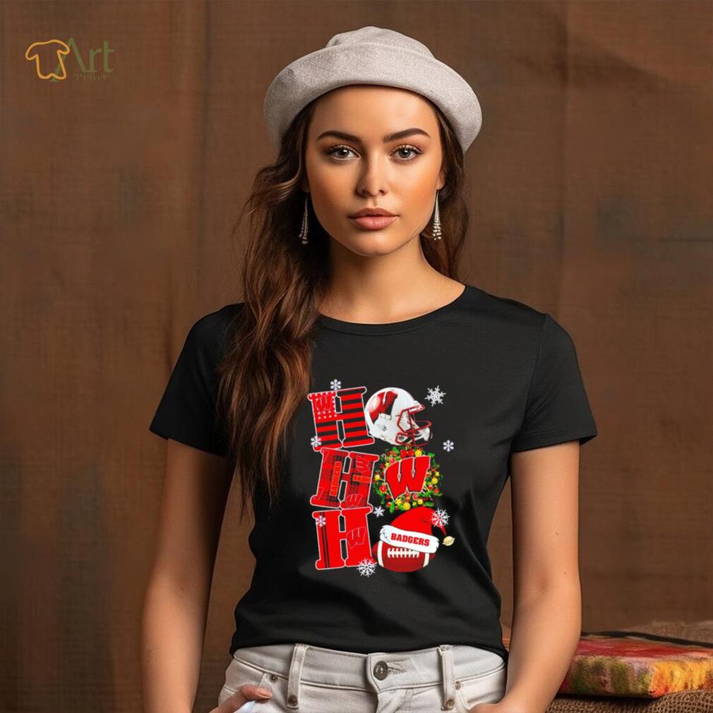 Wisconsin Badgers NCAA ho ho ho Christmas shirt Wisconsin Badgers NCAA ho ho ho Christmas shirt