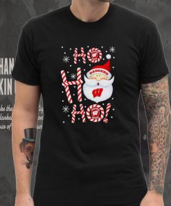 Wisconsin Badgers Santa Claus ho ho ho shirt
