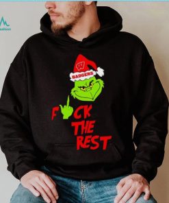 Wisconsin Badgers Santa Grinch fuck the rest shirt