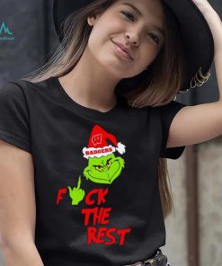 Wisconsin Badgers Santa Grinch fuck the rest shirt