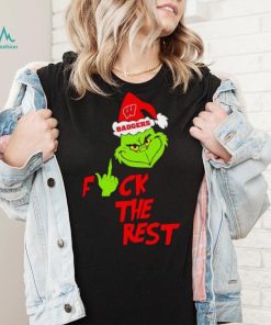 Wisconsin Badgers Santa Grinch fuck the rest shirt