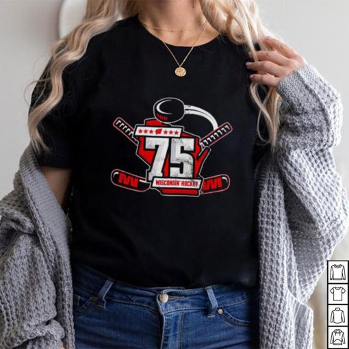 Wisconsin Badgers hockey 75th anniversary shirt