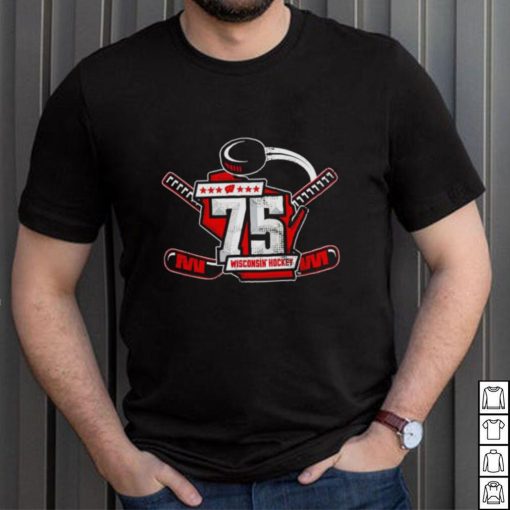Wisconsin Badgers hockey 75th anniversary shirt