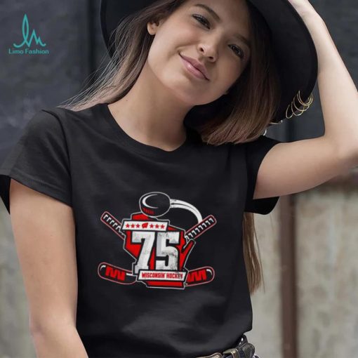 Wisconsin Badgers hockey 75th anniversary shirt