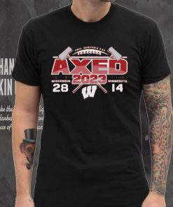 Wisconsin Badgers vs. Minnesota Golden Gophers Blue 84 2023 Paul Bunyan's Axe Score T Shirt