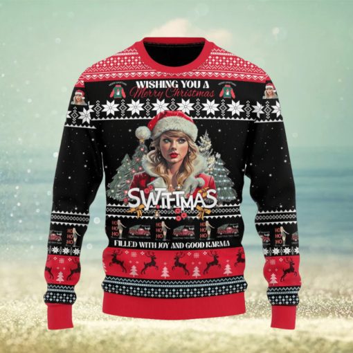 Wishing You A Merry Christmas Swiftmas Filled With Joy And Good Karma Taylor Swift Ugly Sweater