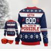 With God All Things Are Possible Matthew 1926 Ugly Christmas Sweater