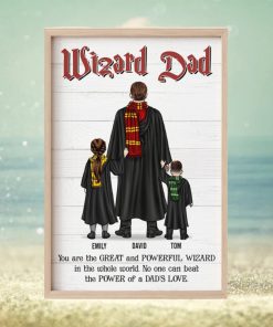 Wizard Dad, Personalized Canvas Print