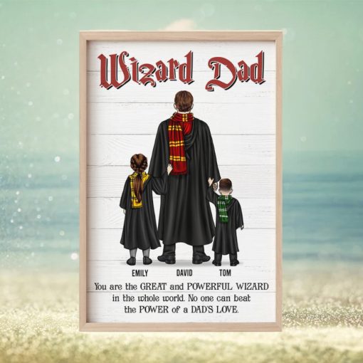 Wizard Dad, Personalized Canvas Print