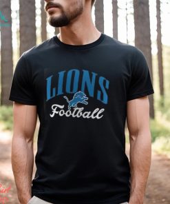 Women's Fanatics Branded Black Detroit Lions Victory Script V Neck Long Sleeve T Shirt