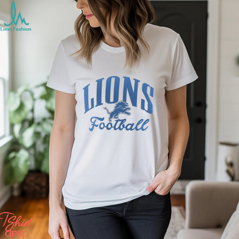 Women's Fanatics Branded White Detroit Lions Victory Script V Neck T Shirt Women's Fanatics Branded White Detroit Lions Victory Script V Neck T Shirt