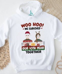 Woo Hoo We Survived Christmas Gift For Couples Personalized T Shirt