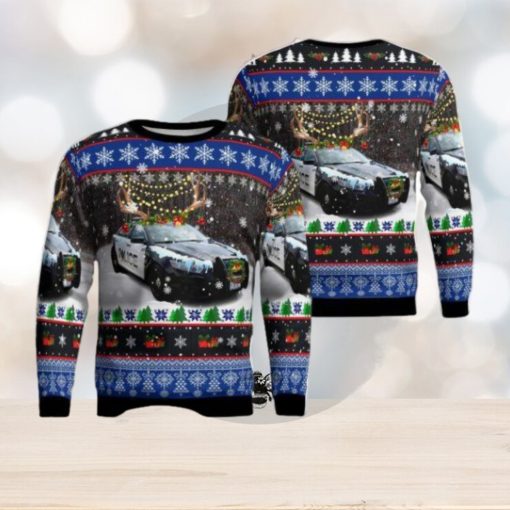 Woodridge Police Department Christmas AOP Ugly Sweater Holiday Sweater For Men And Women