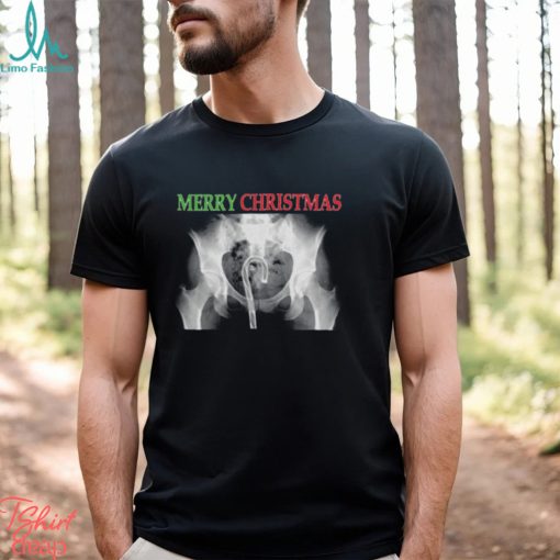 X Ray Merry Christmas Candy Cane shirt