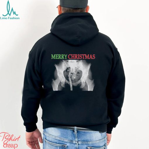 X Ray Merry Christmas Candy Cane shirt