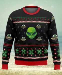 Xmas Alien With A UFO Ugly Sweater – Christmas Gifts For Frends